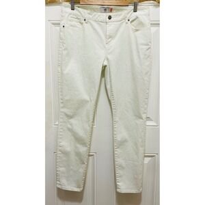 Cabi Jeans‎ Slim Leg Ankle White Denim Casual Pants Size 6